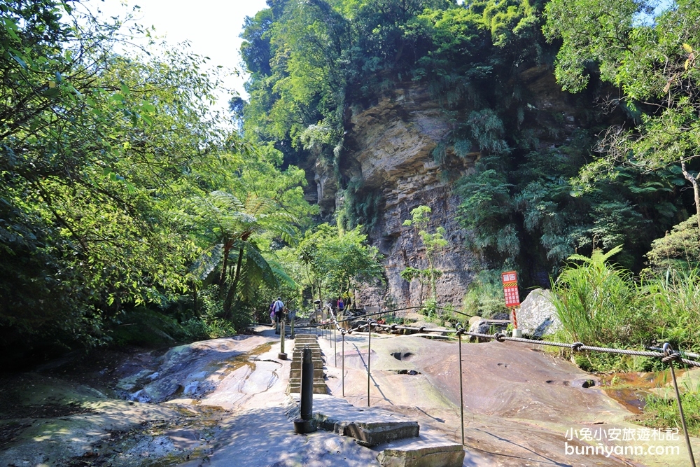 新北景點》姜子寮絕壁步道，來回一小時內輕鬆賞瀑布