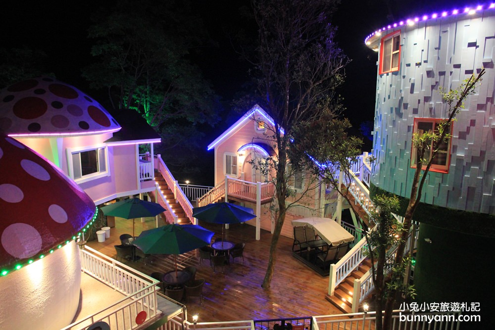 南庄蘇維拉莊園，隱身山嵐夢幻莊園超好拍，可愛蘑菇屋、超長溜滑梯、魔法樹屋與你一起玩