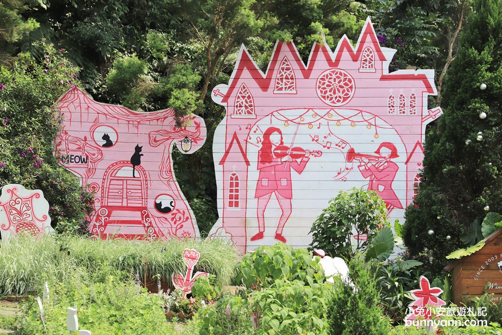 台中景點》安妮公主花園，親子戲水池、沙坑新亮相～粉紅童話花園約會趣！