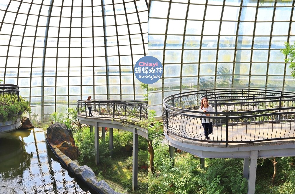 嘉義景點》新嘉大昆蟲館，走進浪漫蝴蝶森林裡，全台唯一的旋轉彩蝶柱在這！
