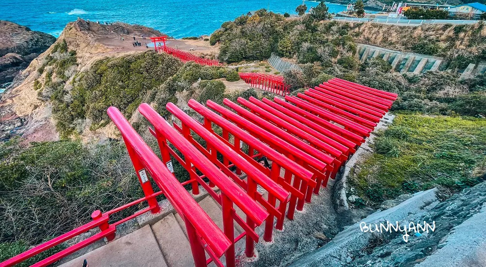日本【元乃隅神社】美拍123座紅色的鳥居，日本最美景點之一。 @小兔小安*旅遊札記