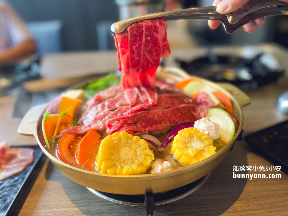 台中北屯泰式火鍋推薦！一饌泰式銅盤燒烤火鍋，肉量多又有蔬菜自助吧