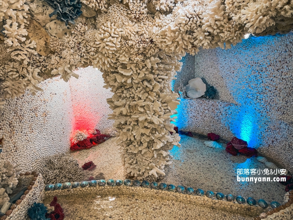 石門珊瑚貝殼廟海底龍宮，富福頂山寺全新超大貝殼廟開放