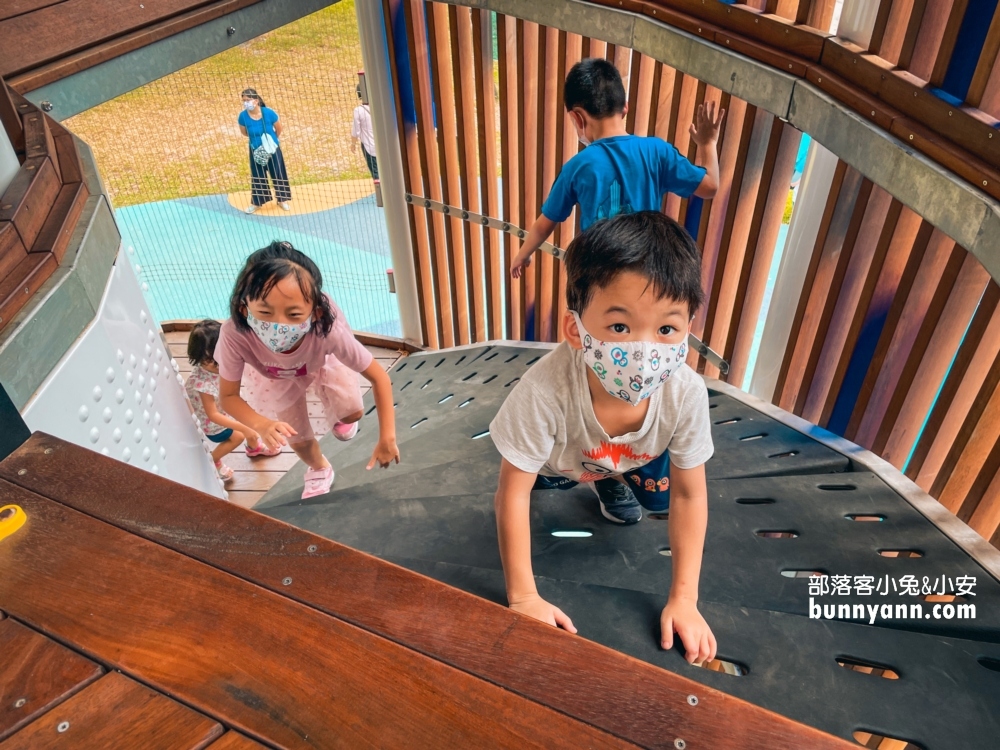 大鮪魚航海樂園｜屏東東港兒童公園，超強大高塔溜滑梯
