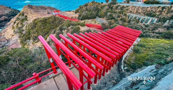 日本【元乃隅神社】美拍123座紅色的鳥居，日本最美景點之一 @小兔小安*旅遊札記
