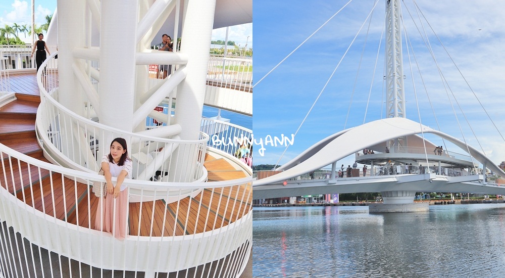 高雄會旋轉的「大港橋」海上帆船，交通與開橋時間分享 @小兔小安*旅遊札記