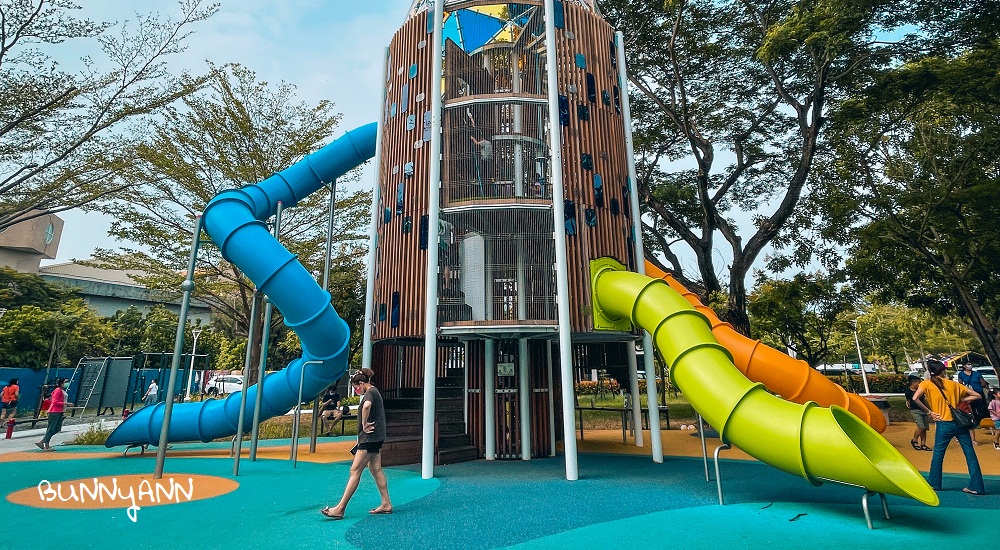 大鮪魚航海樂園｜屏東東港兒童公園，超強大高塔溜滑梯